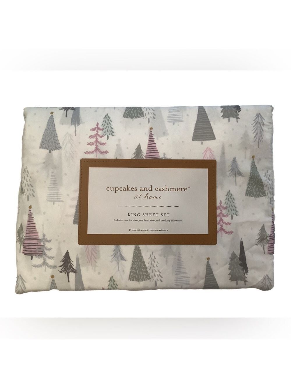 Cupcakes & Cashmere Amsterdam Trees King Sheet Set New